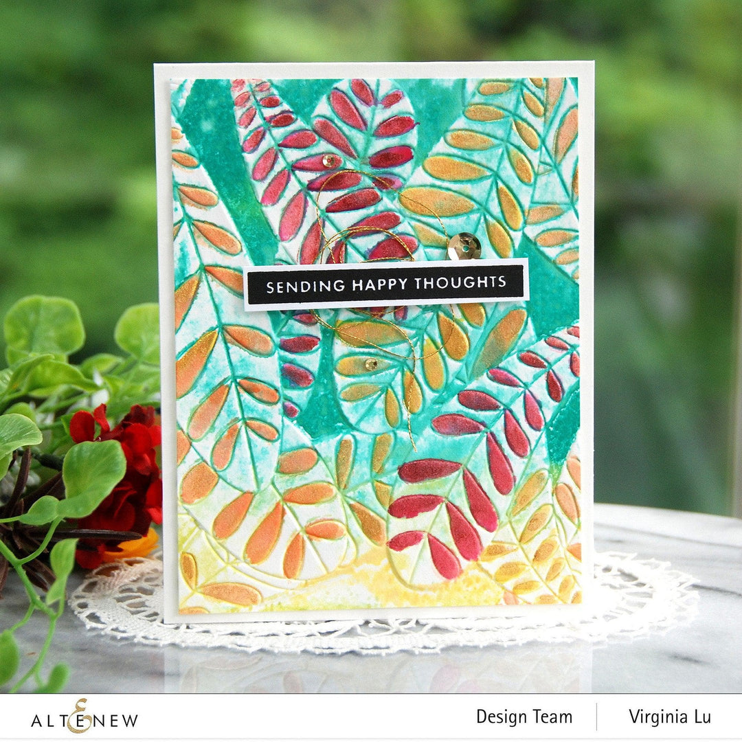 Part A-Glitz Art Craft Co.,LTD Embossing Folder Jungle Leaves 3D Embossing Folder