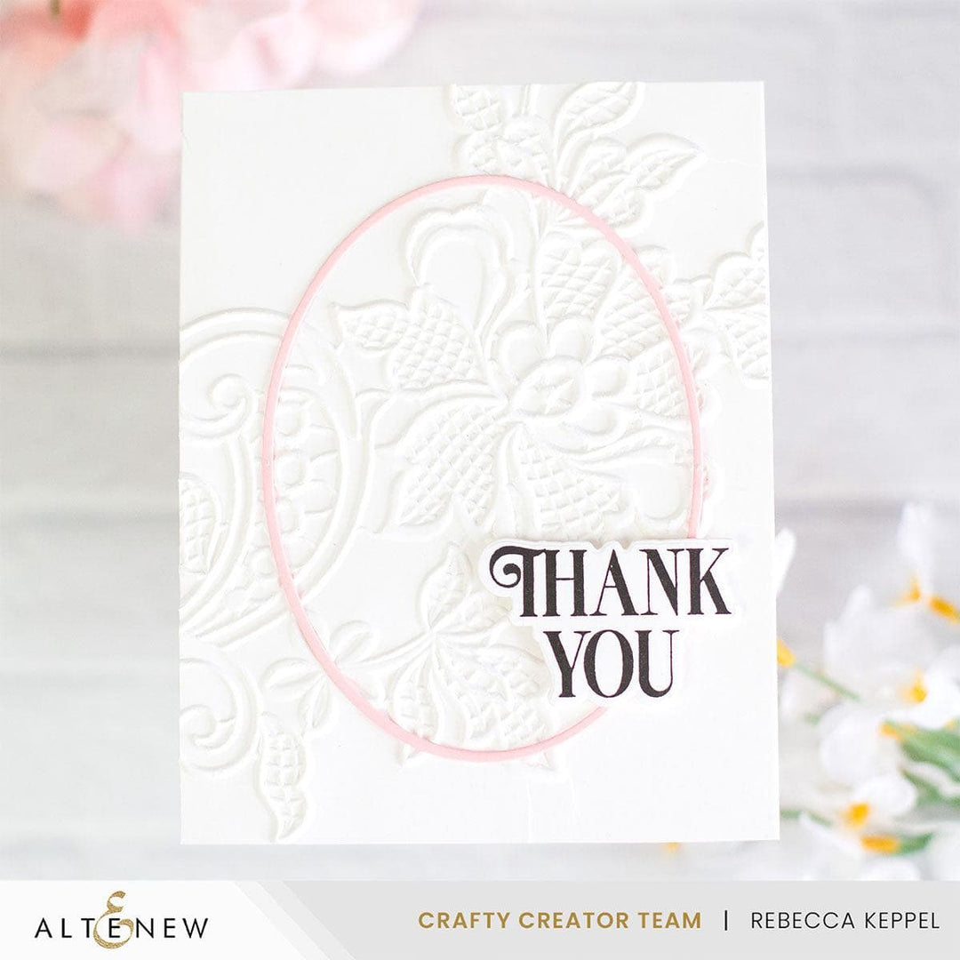 Lace 3D Embossing Folder