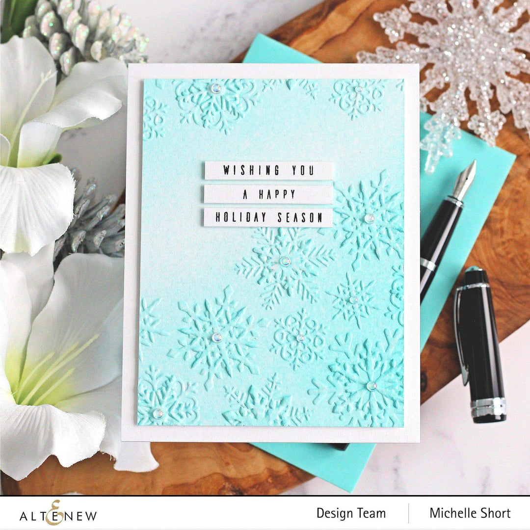 Part A-Glitz Art Craft Co.,LTD Embossing Folder Layered Snowflakes 3D Embossing Folder