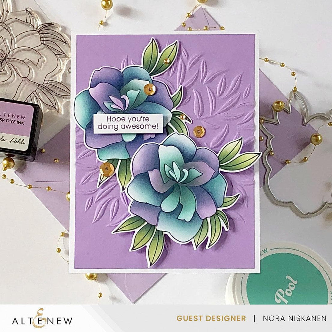 Part A-Glitz Art Craft Co.,LTD Embossing Folder Leaf Crown 3D Embossing Folder