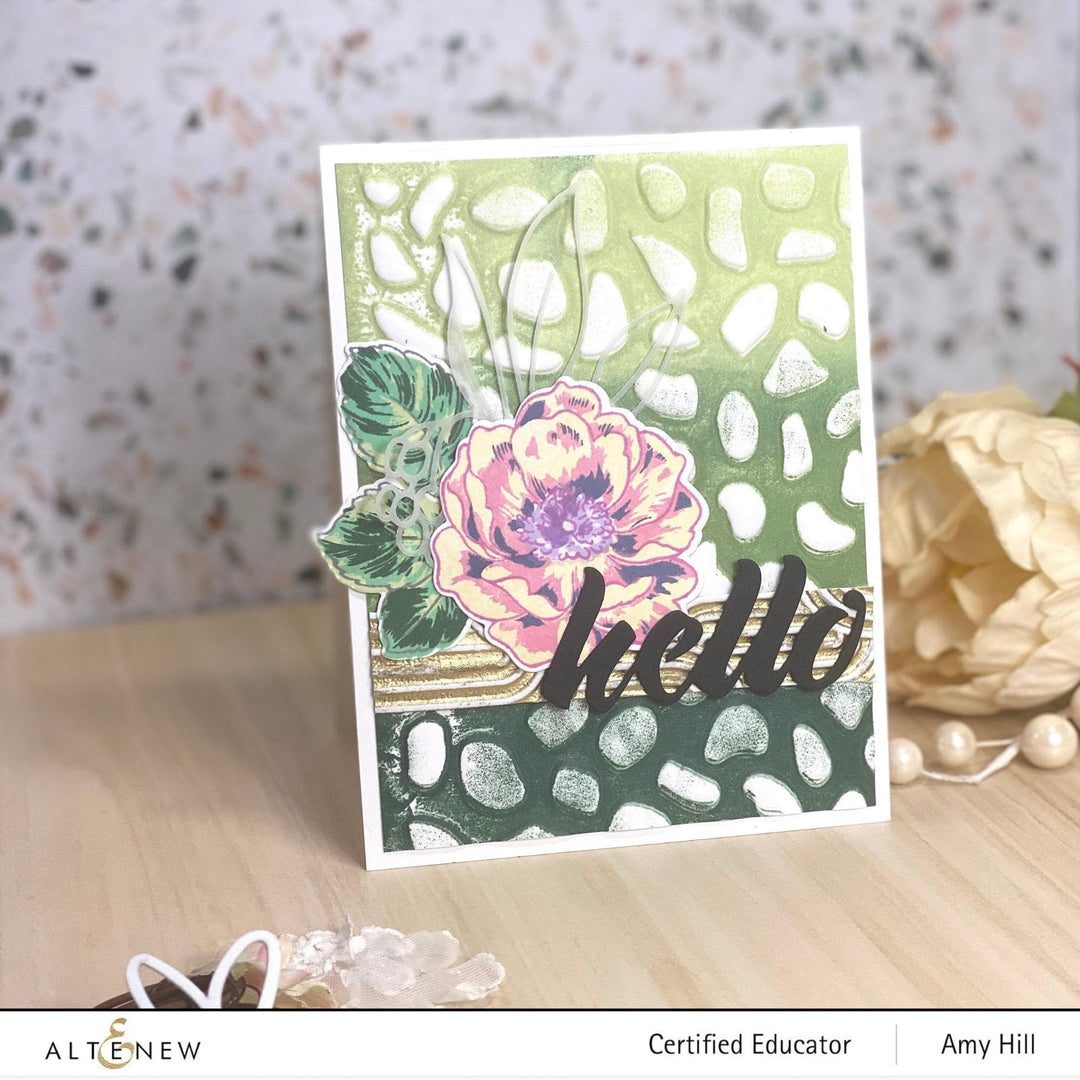 Part A-Glitz Art Craft Co.,LTD Embossing Folder Linked Ovals 3D Embossing Folder