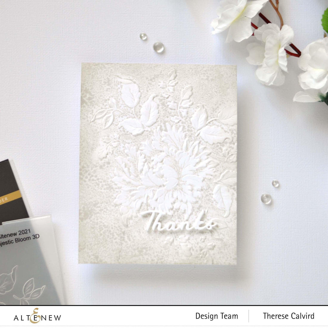 Part A-Glitz Art Craft Co.,LTD Embossing Folder Majestic Bloom 3D Embossing Folder