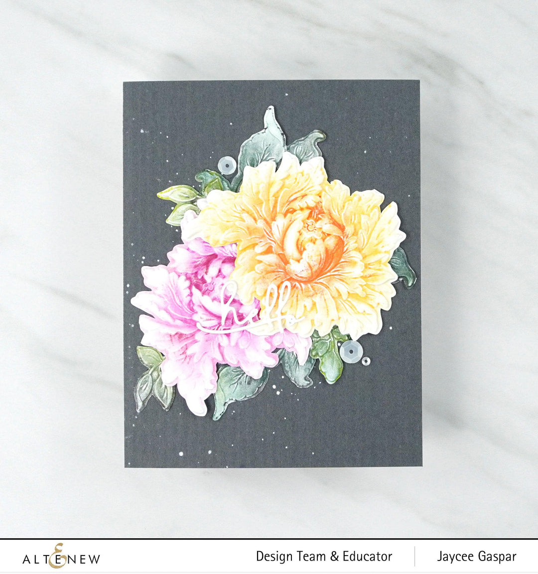 Part A-Glitz Art Craft Co.,LTD Embossing Folder Majestic Bloom 3D Embossing Folder