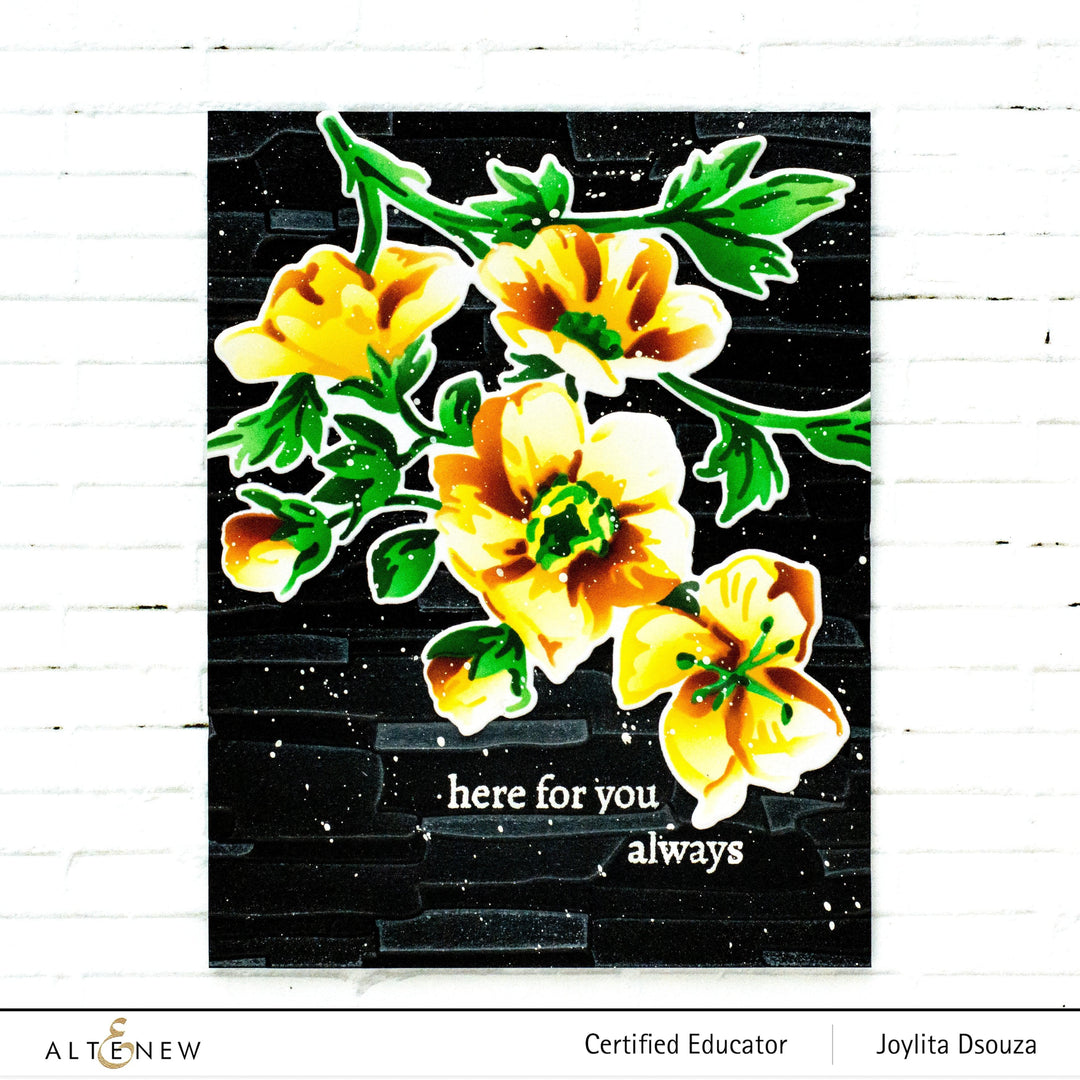 Part A-Glitz Art Craft Co.,LTD Embossing Folder Masonry Wall 3D Embossing Folder
