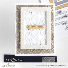 Mini Sentiments 3D Embossing folder