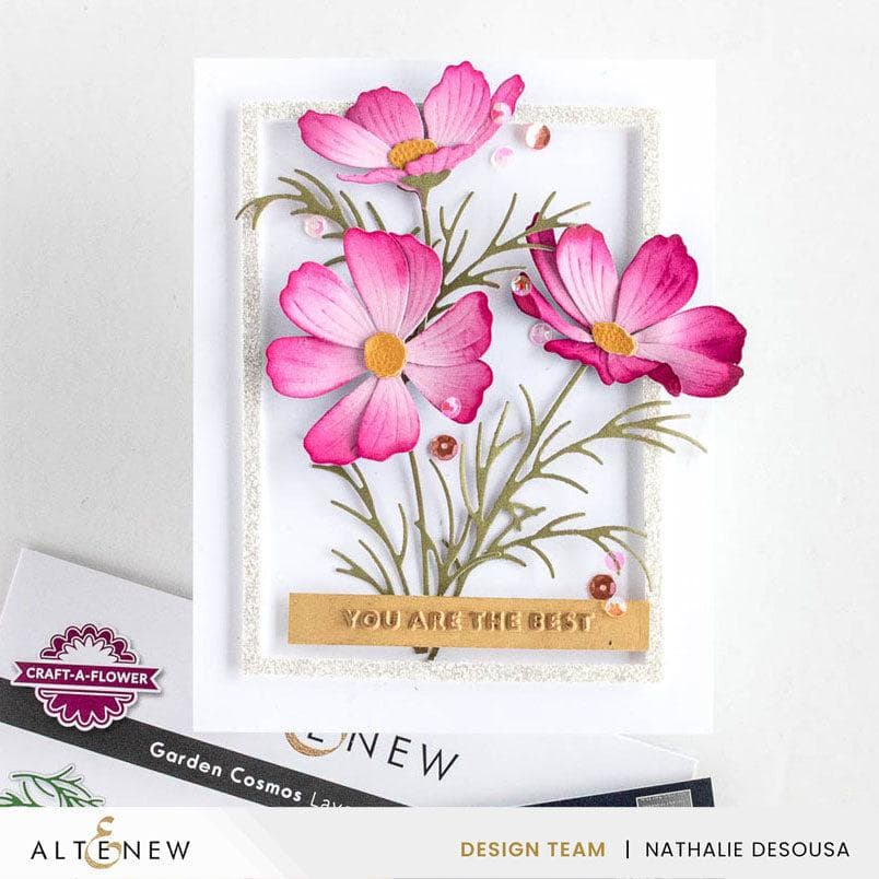 Mini Sentiments 3D Embossing folder