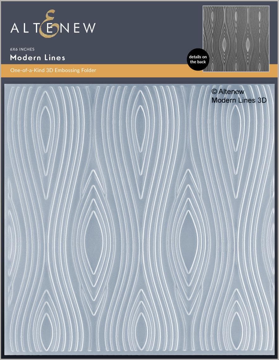Part A-Glitz Art Craft Co.,LTD Embossing Folder Modern Lines 3D Embossing Folder