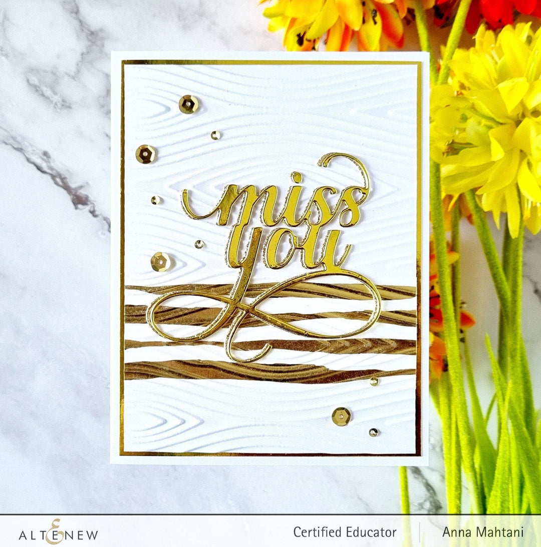 Part A-Glitz Art Craft Co.,LTD Embossing Folder Modern Lines 3D Embossing Folder