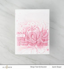 Part A-Glitz Art Craft Co.,LTD Embossing Folder Peony Sunshine 3D Embossing Folder