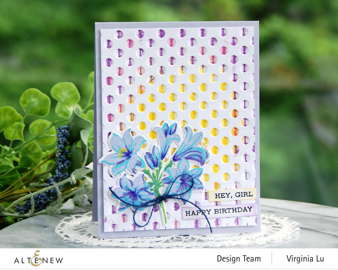 Part A-Glitz Art Craft Co.,LTD Embossing Folder Playful Circles 3D Embossing Folder