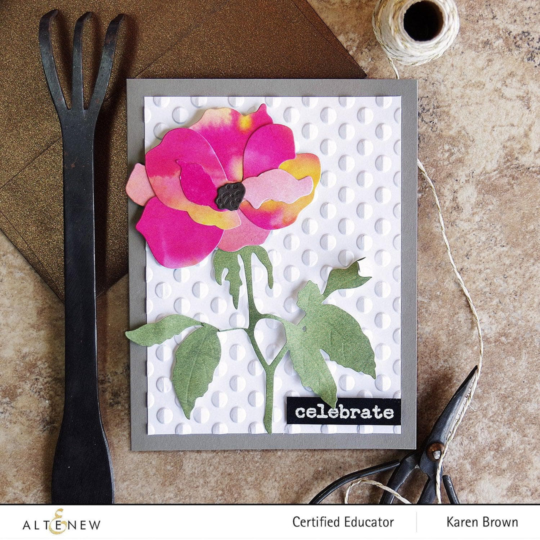 Part A-Glitz Art Craft Co.,LTD Embossing Folder Playful Circles 3D Embossing Folder