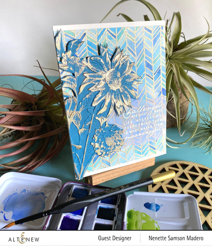 Part A-Glitz Art Craft Co.,LTD Embossing Folder Pressed Flowers 3D Embossing Folder