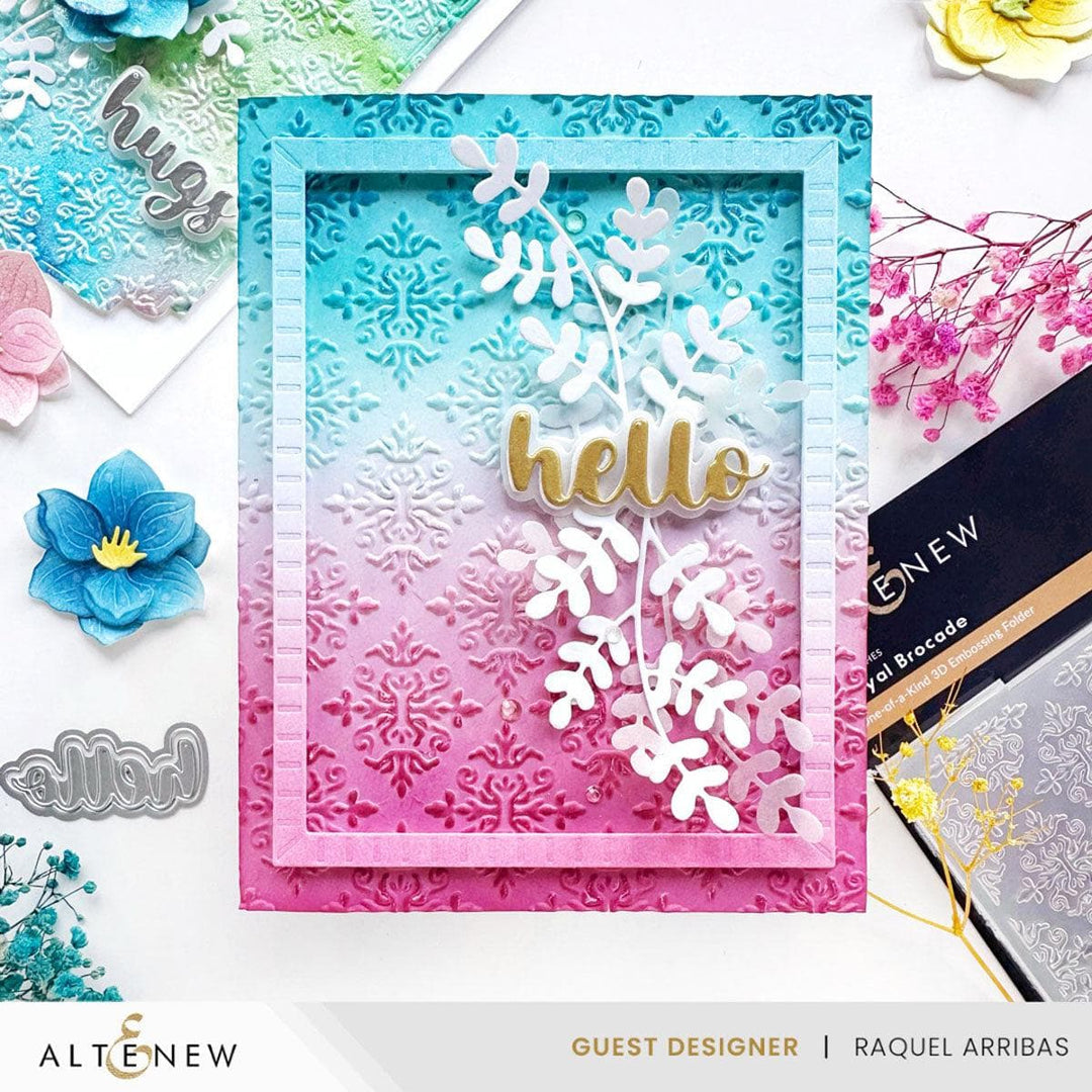 Royal Brocade 3D Embossing Folder