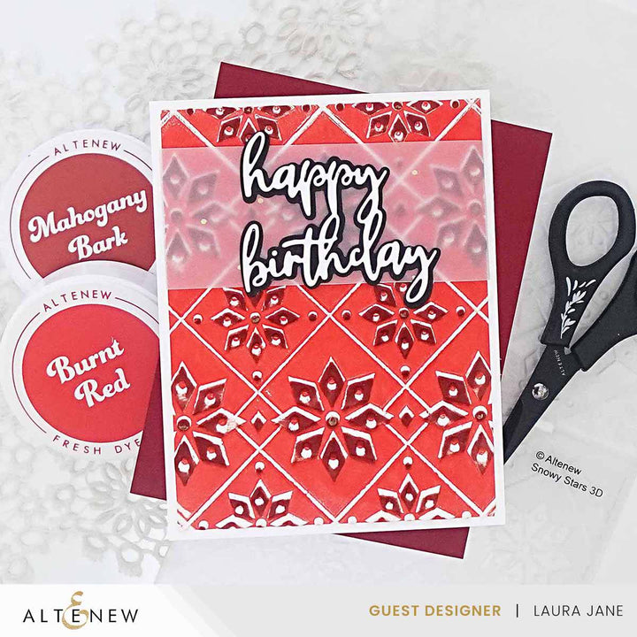 Snowy Stars 3D Embossing Folder
