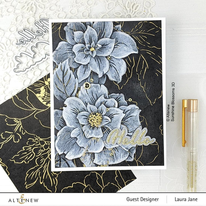 Part A-Glitz Art Craft Co.,LTD Embossing Folder Sunshine Blossoms 3D Embossing Folder