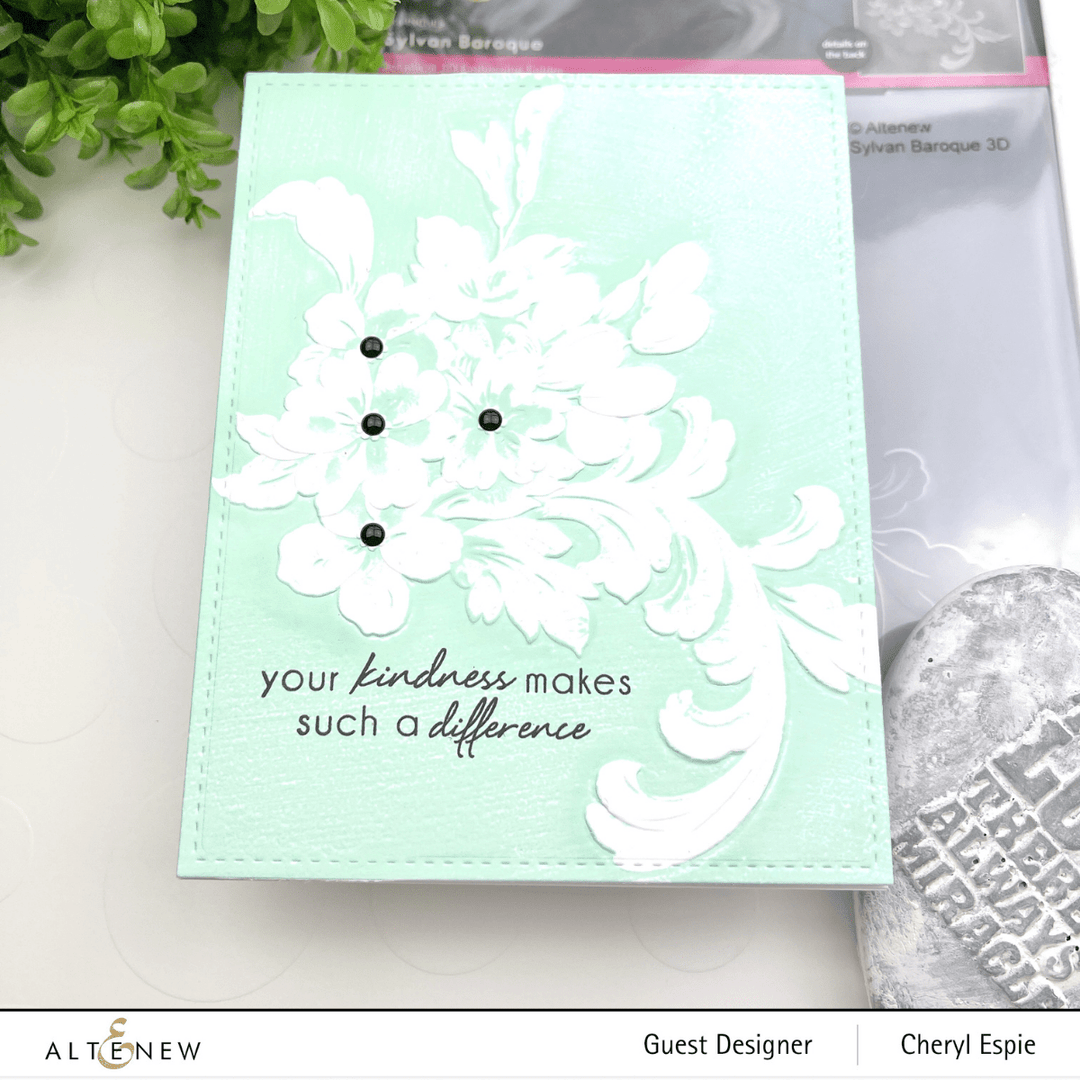 Part A-Glitz Art Craft Co.,LTD Embossing Folder Sylvan Baroque 3D Embossing Folder