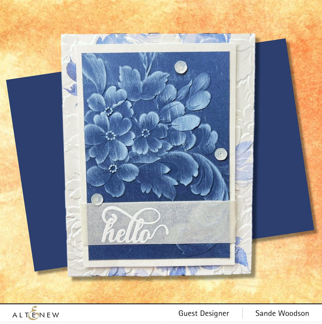 Part A-Glitz Art Craft Co.,LTD Embossing Folder Sylvan Baroque 3D Embossing Folder