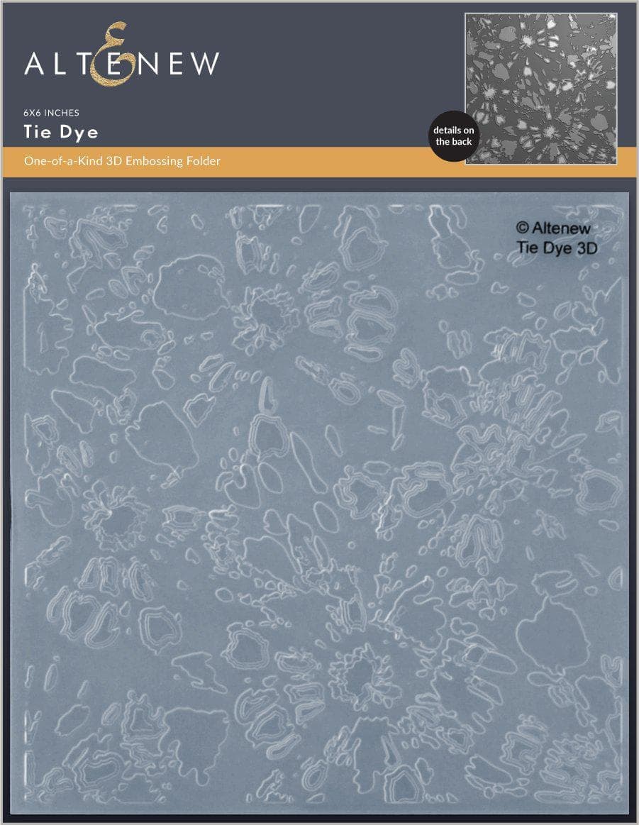 Part A-Glitz Art Craft Co.,LTD Embossing Folder Tie Dye 3D Embossing Folder