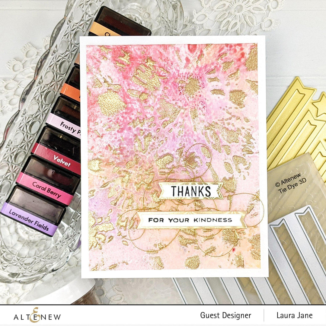 Part A-Glitz Art Craft Co.,LTD Embossing Folder Tie Dye 3D Embossing Folder