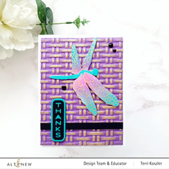 Part A-Glitz Art Craft Co.,LTD Embossing Folder Wicker Texture 3D Embossing Folder