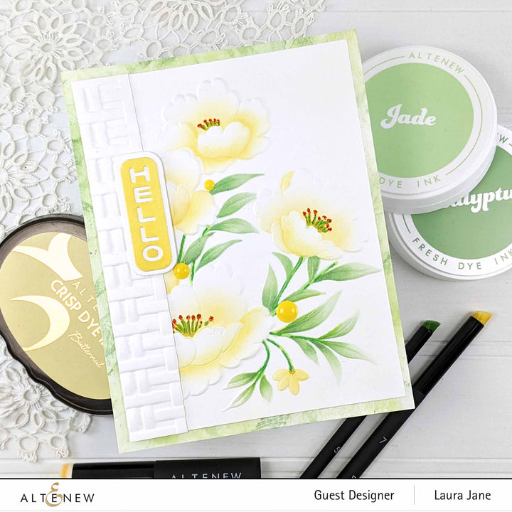 Part A-Glitz Art Craft Co.,LTD Embossing Folder Wicker Texture 3D Embossing Folder