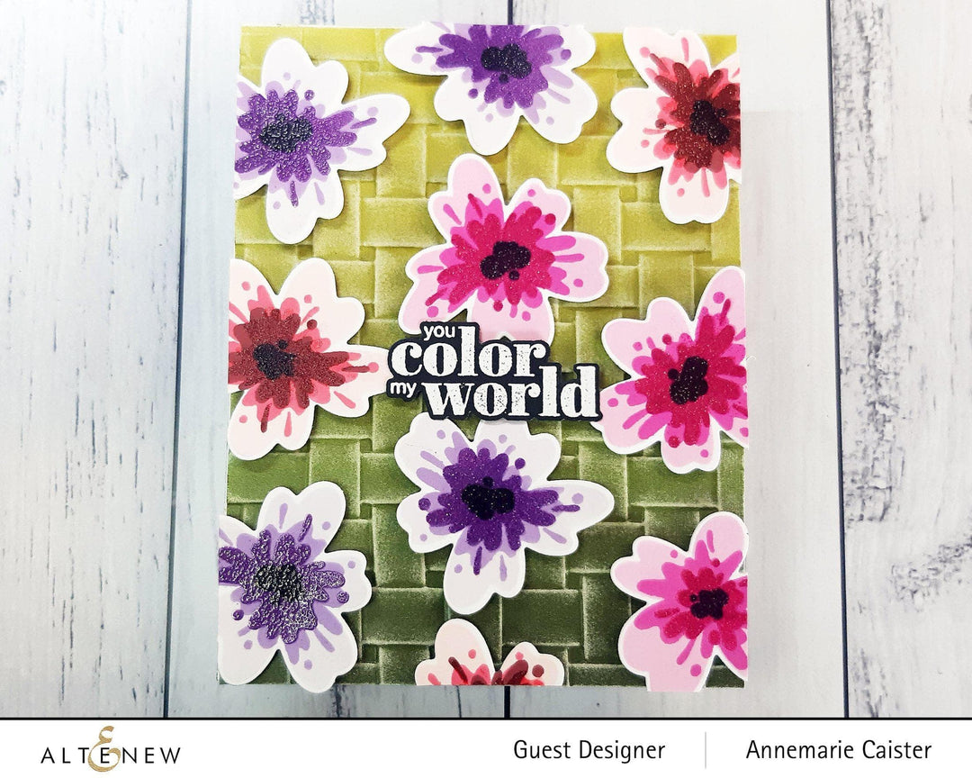 Part A-Glitz Art Craft Co.,LTD Embossing Folder Woven Basket 3D Embossing Folder