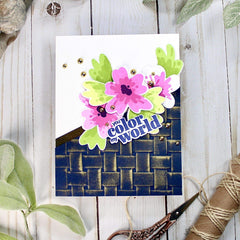 Part A-Glitz Art Craft Co.,LTD Embossing Folder Woven Basket 3D Embossing Folder
