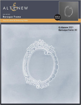 Part A-Glitz Art Craft Co.,LTD Embossing Folder Baroque Frame 3D Embossing Folder