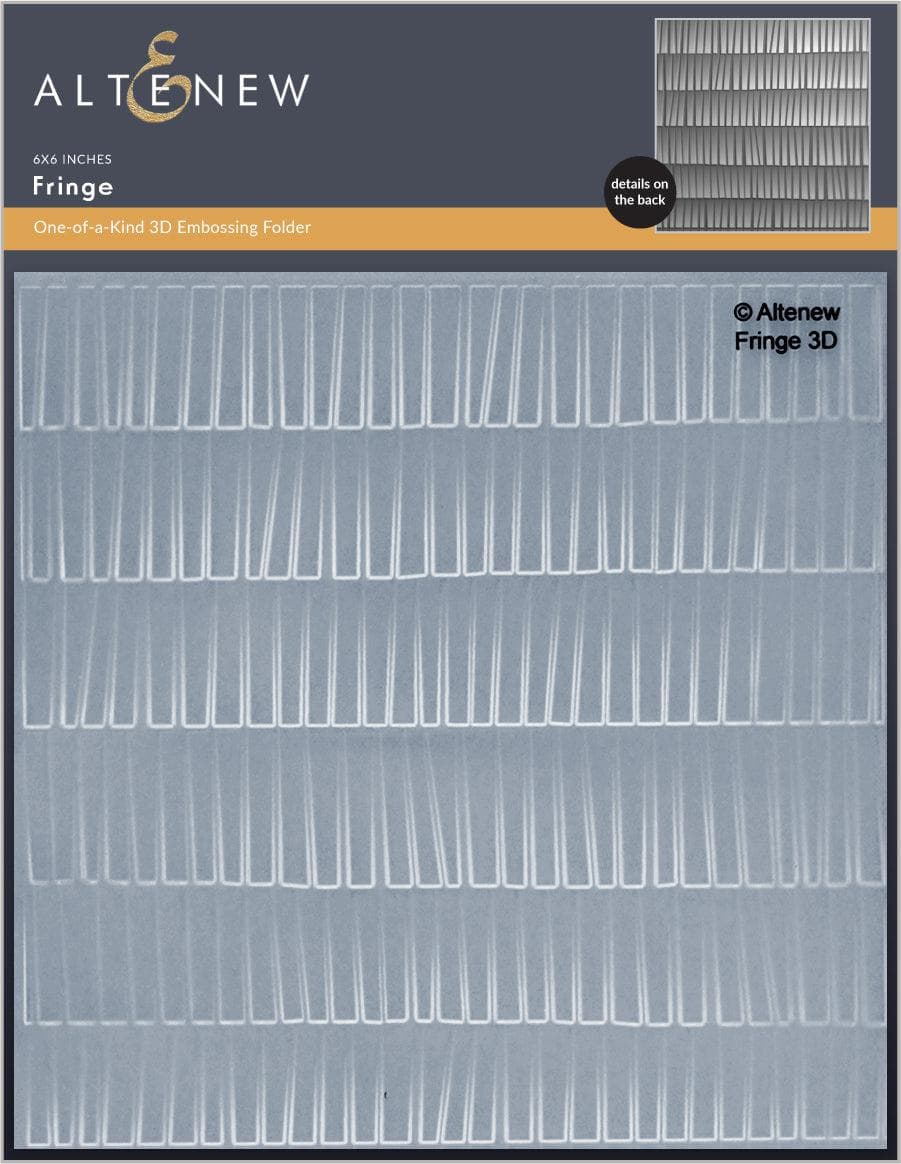 Part A-Glitz Art Craft Co.,LTD Embossing Folder Fringe 3D Embossing Folder