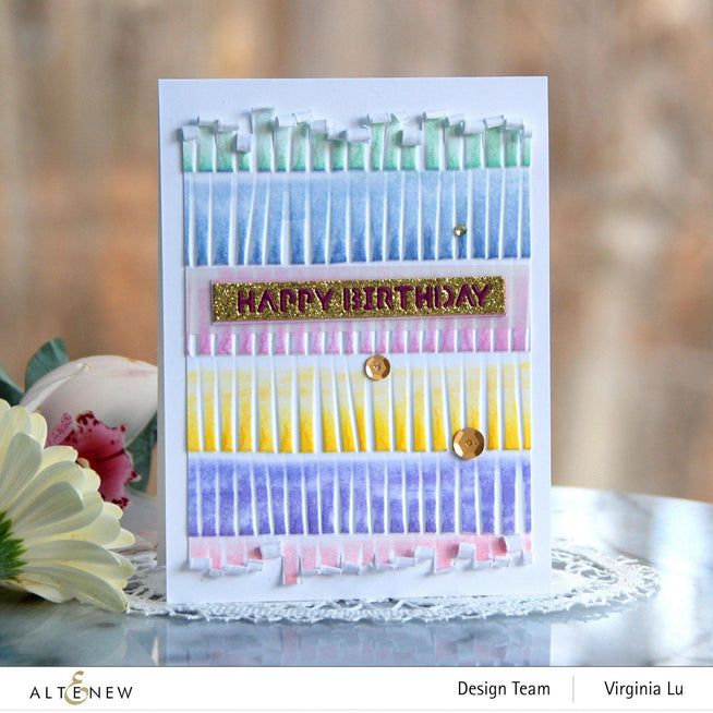Part A-Glitz Art Craft Co.,LTD Embossing Folder Fringe 3D Embossing Folder