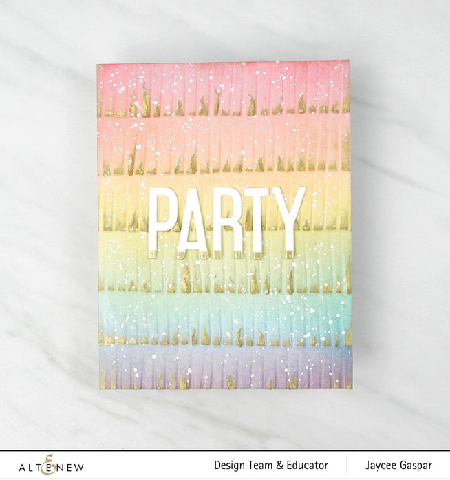 Part A-Glitz Art Craft Co.,LTD Embossing Folder Fringe 3D Embossing Folder