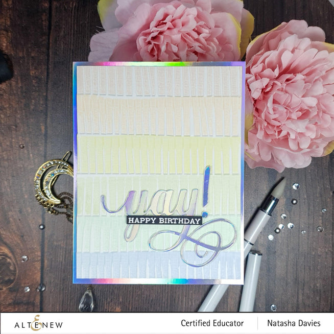 Part A-Glitz Art Craft Co.,LTD Embossing Folder Fringe 3D Embossing Folder