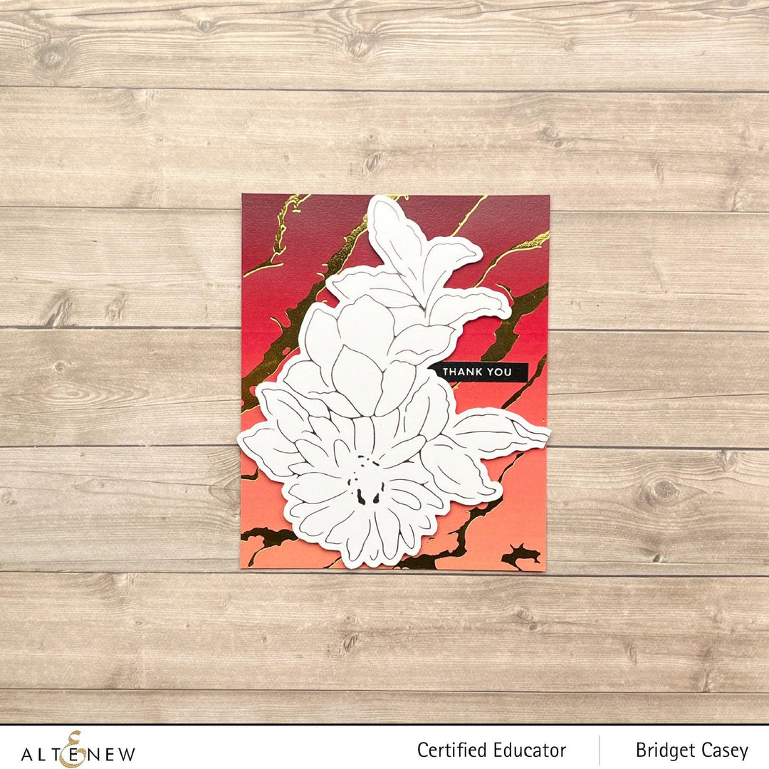 Part A-Glitz Art Craft Co.,LTD Hot Foil Plate Delightful Flowers Hot Foil Plate