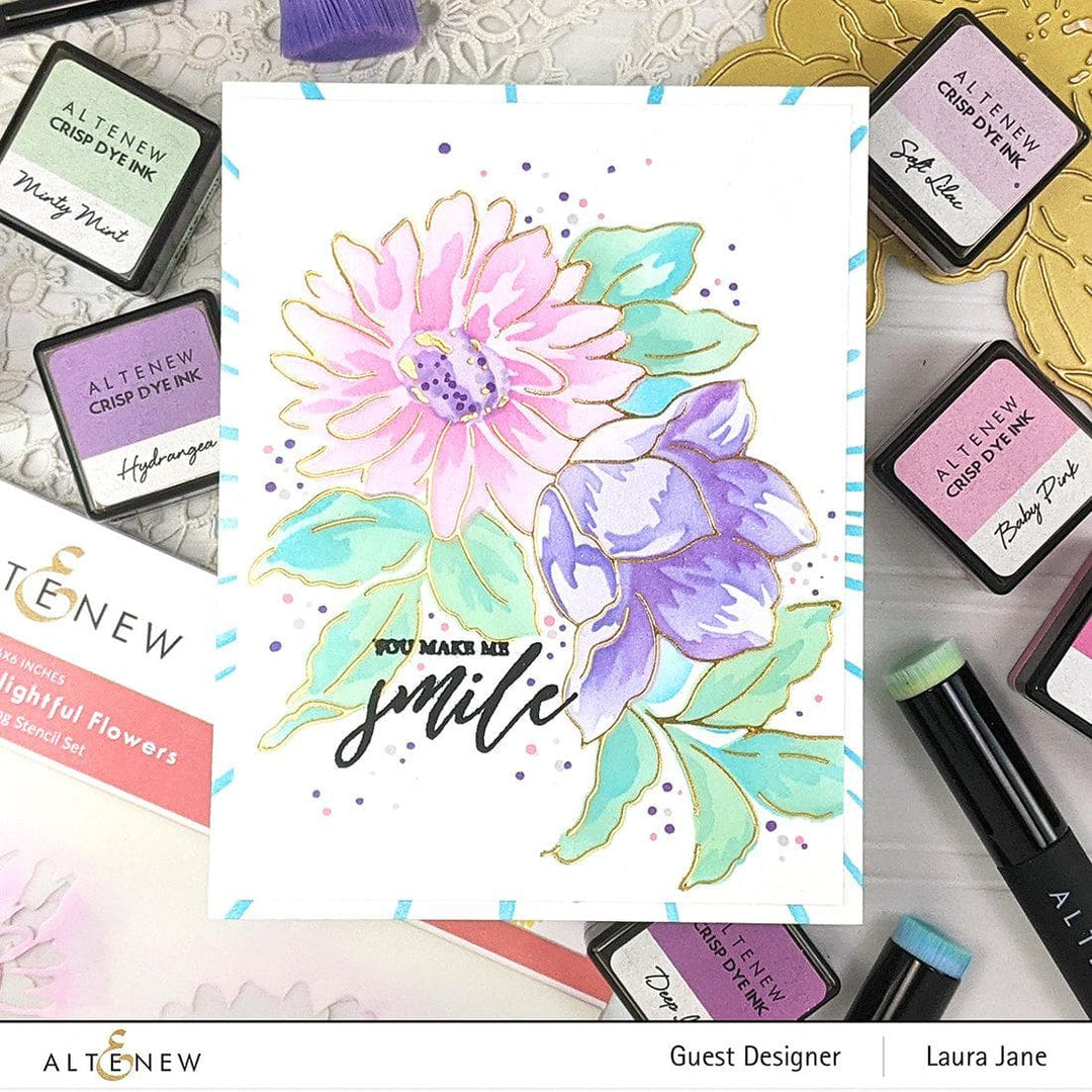Part A-Glitz Art Craft Co.,LTD Hot Foil Plate Delightful Flowers Hot Foil Plate