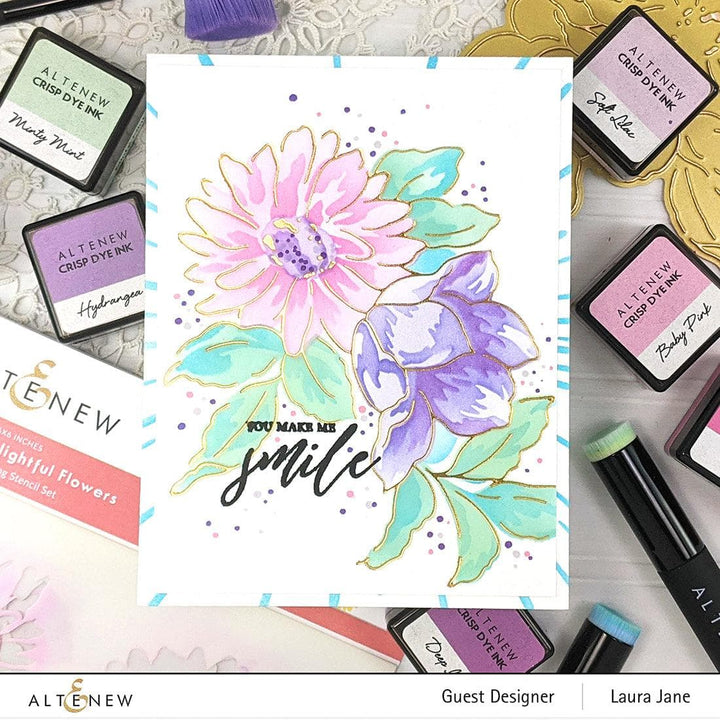 Part A-Glitz Art Craft Co.,LTD Hot Foil Plate Delightful Flowers Hot Foil Plate