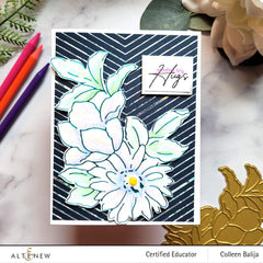Part A-Glitz Art Craft Co.,LTD Hot Foil Plate Delightful Flowers Hot Foil Plate