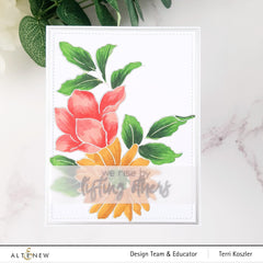 Delightful Flowers Hot Foil Plate
