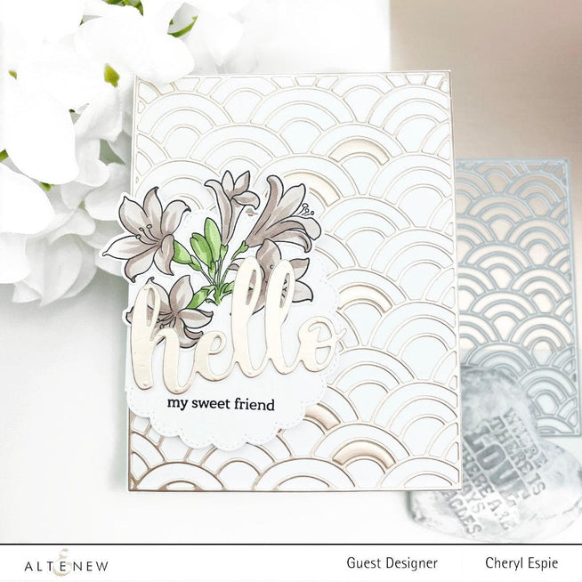 Altenew Hot Foil Plate & Die Bundle Scalloped Circles Hot Foil Plate & Stitched Scalloped Circles Die Bundle