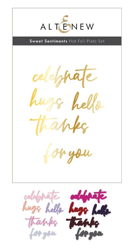Altenew Hot Foil Plate & Die Bundle Sweet Sentiments Hot Foil Plate & Die Bundle
