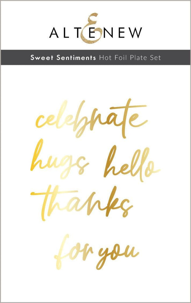 Altenew Hot Foil Plate & Die Bundle Sweet Sentiments
