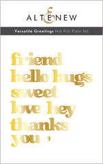 Altenew Hot Foil Plate & Die Bundle Versatile Greetings Complete Bundle