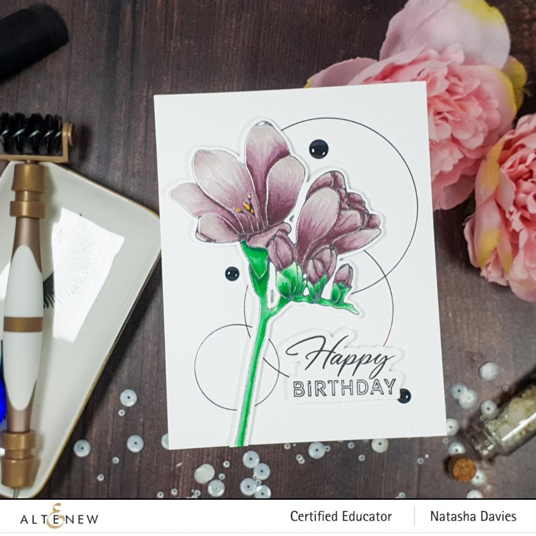 Part A-Glitz Art Craft Co.,LTD Hot Foil Plate Fine Rings: Circles Hot Foil Plate Set