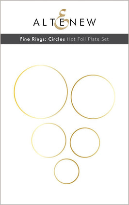 Part A-Glitz Art Craft Co.,LTD Hot Foil Plate Fine Rings: Circles Hot Foil Plate Set