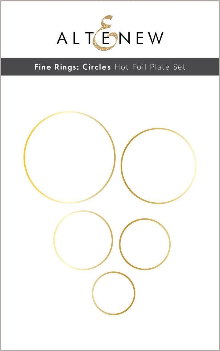Part A-Glitz Art Craft Co.,LTD Hot Foil Plate Fine Rings: Circles Hot Foil Plate Set