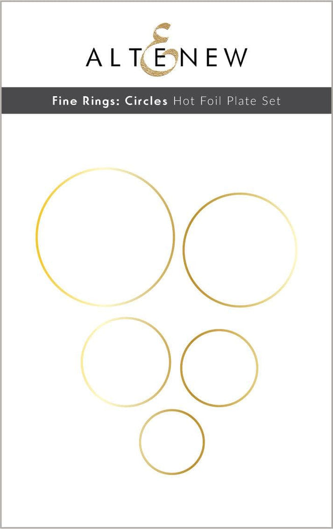 Part A-Glitz Art Craft Co.,LTD Hot Foil Plate Fine Rings: Circles Hot Foil Plate Set