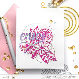 Part A-Glitz Art Craft Co.,LTD Hot Foil Plate Fine Rings: Circles Hot Foil Plate Set