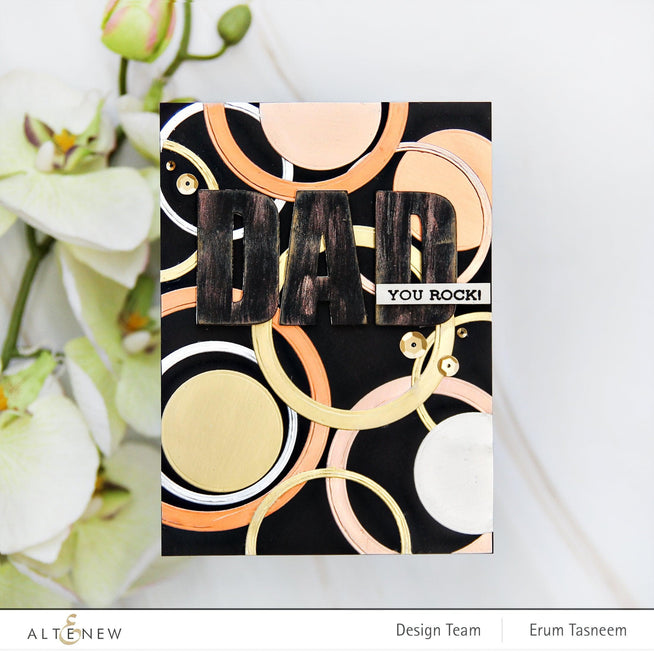 Part A-Glitz Art Craft Co.,LTD Hot Foil Plate Fine Rings: Circles Hot Foil Plate Set