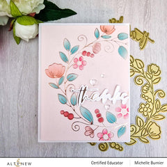 Part A-Glitz Art Craft Co.,LTD Hot Foil Plate Flower Wreath Hot Foil Plate