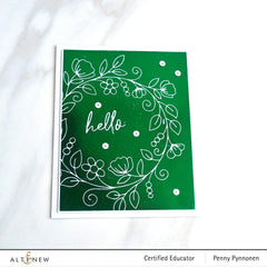 Part A-Glitz Art Craft Co.,LTD Hot Foil Plate Flower Wreath Hot Foil Plate