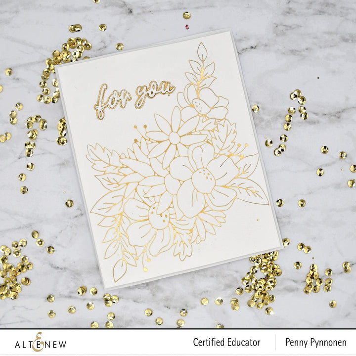 Part A-Glitz Art Craft Co.,LTD Hot Foil Plate Flowery Bouquet Hot Foil Plate